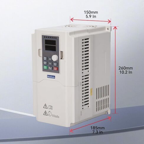 MOLLOM VFD 5.5KW 7.5HP 13A 380V Single or Three Phase Input to 3 Phase 0-3000 Hz Output Variable Frequency Drive Inverter for Spindle Motor CNC Speed Control in Saudi Arabia