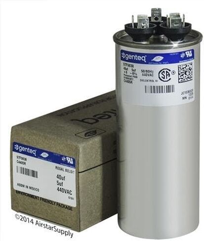 P291-4054RS - 40 + 5 uf MFD 440 Volt VAC - Carrier Round Dual Run Capacitor Upgrade in Saudi Arabia