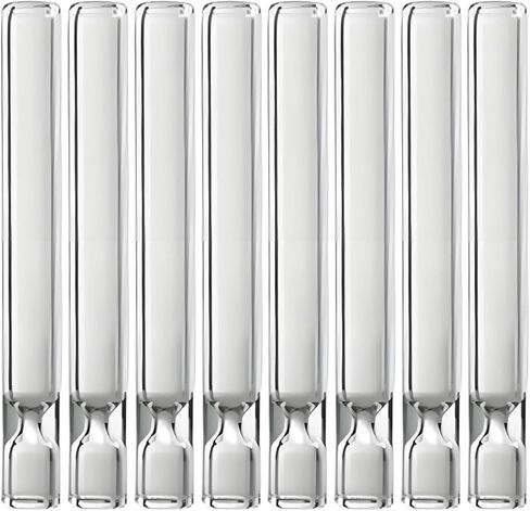 Glass Tube Stem, 4 Inch Long 12 mm OD 2mm Straight ，Steam Chemistry Air Drying Tube，Thick Wall Tubing with 2 Cleaning Brush (8 Pieces） in Kuwait