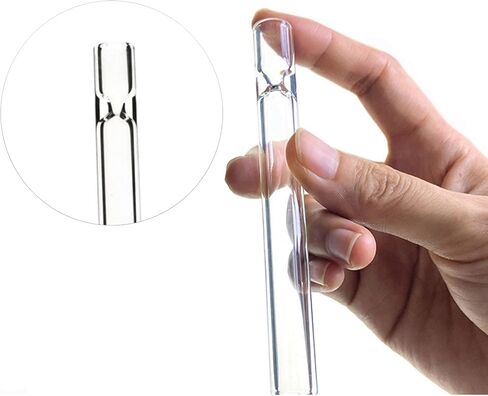 Glass Tube Stem, 4 Inch Long 12 mm OD 2mm Straight ，Steam Chemistry Air Drying Tube，Thick Wall Tubing with 2 Cleaning Brush (8 Pieces） in Kuwait