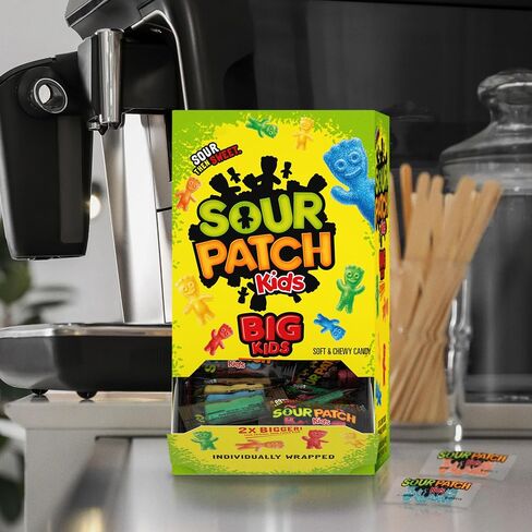 SOUR PATCH KIDS Big Kids Individually Wrapped Soft & Chewy Candy, Bulk Candy, School Snacks, 240 Count Box in Saudi Arabia