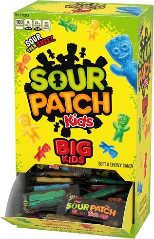 SOUR PATCH KIDS Big Kids Individually Wrapped Soft & Chewy Candy, Bulk Candy, School Snacks, 240 Count Box in Saudi Arabia