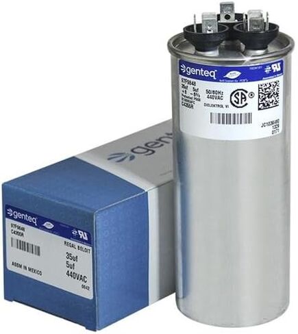 Lennox/Armstrong/Ducane 89M74-35 + 5 UF MFD 440 VALT VAC Genteq Round Dual Run Capacitor in Kuwait