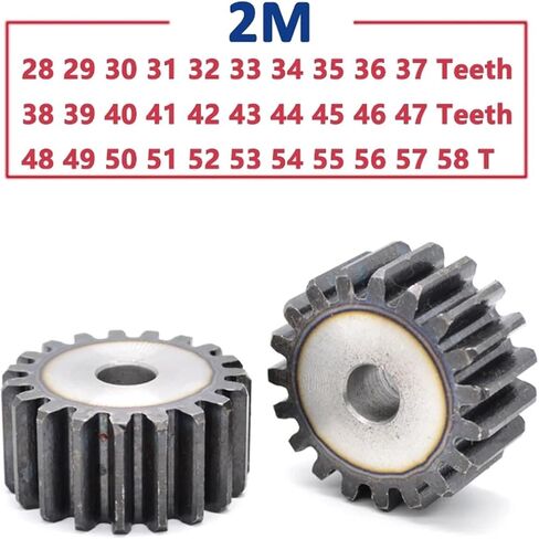 1pc 28T-58T 2M Spur Gear 28 29 30 31 32 33 34 35 36 37 38 39 40 41 42 43 44 45 46 47 48 49 50 51 52 53 54 55 56 57 58 Teeth(2M - 35Teeth) in Saudi Arabia