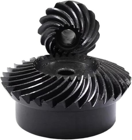 Ratio 1:1.5 Spiral Bevel Gear Set 20 30 Teeth 1M 1.5M 2M 2.5M 90 Degrees Meshing Angle 45# Steel Helical Gears Blackening(2M) in Saudi Arabia