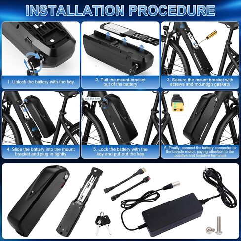 48v 17.5ah ebike بطارية 50a bms لـ 250-2000W Motor HL03 بطارية الدراجة الكهربائية للدراجة النارية الكهربائية/الدراجة/الحركية/trike (48 فولت 17.5AH) in Kuwait