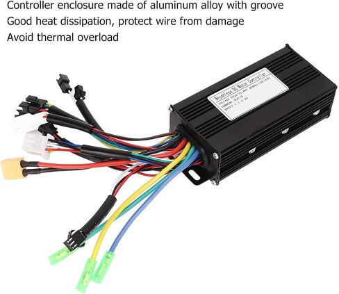 RiToEasysports Electric Controller, Electric Brushless Motor Controller 24V 36V 48V 500W 750W 3 Mode Sine26A Modified Accessories in Saudi Arabia