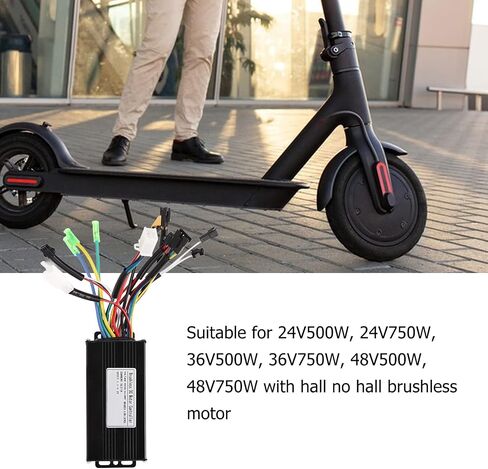 RiToEasysports Electric Controller, Electric Brushless Motor Controller 24V 36V 48V 500W 750W 3 Mode Sine26A Modified Accessories in Saudi Arabia