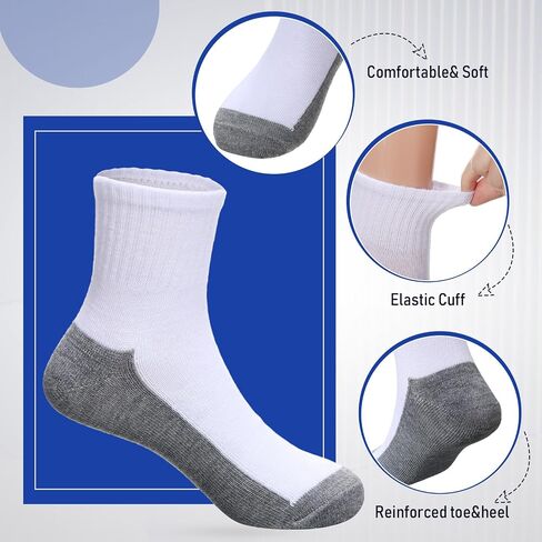 Ramede 150 Pairs Kids Socks Bulk Boys Girls Ankle Crew Socks for Toddler Youth School Sports in Saudi Arabia