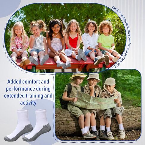 Ramede 150 Pairs Kids Socks Bulk Boys Girls Ankle Crew Socks for Toddler Youth School Sports in Saudi Arabia