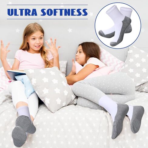 Ramede 150 Pairs Kids Socks Bulk Boys Girls Ankle Crew Socks for Toddler Youth School Sports in Saudi Arabia