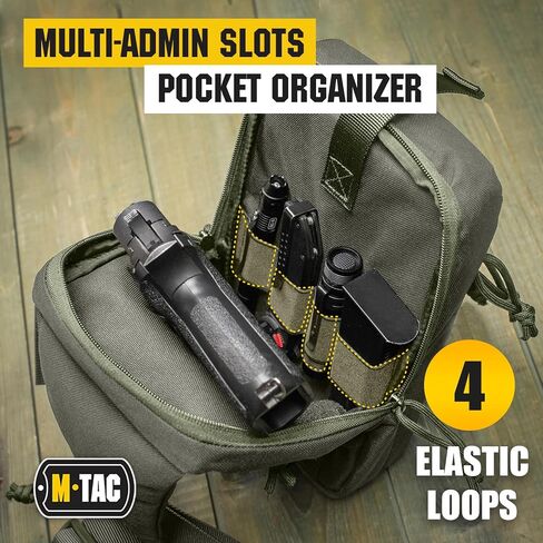 M-Tac Left-handed Tactical Sling Bag for Concealed Handgun Carry - Durable Shoulder Chest Pack with Holster for Men - Ideal for Everyday Carry & Outdoor Use in Saudi Arabia