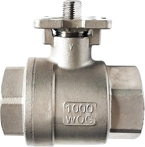 1-1/4" Full Port Stainless Water Valve 32mm bore Size Valve for Water Oil Gas ISO5211 Stainless Valve for Electric Actuator(NPT Thread) in Saudi Arabia