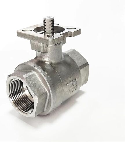 1-1/4" Full Port Stainless Water Valve 32mm bore Size Valve for Water Oil Gas ISO5211 Stainless Valve for Electric Actuator(NPT Thread) in Saudi Arabia