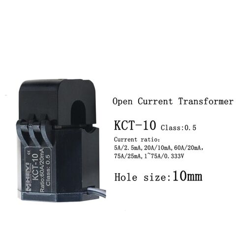تحديث جديد لـ KCT-10 مفصلي SPLIT CORE Current Transformer 1PCS 60A/20MA المشبك على دقة CT عالية مع شبكة ذكية (20mA) in Kuwait