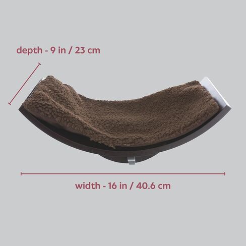 TRIXIE Lea Wall Mount Perch XL، رف للقطط، سرير للقطط، كرسي للقطط، أثاث للقطط، أبيض، 11 بوصة × 19 بوصة، (44579) in Saudi Arabia