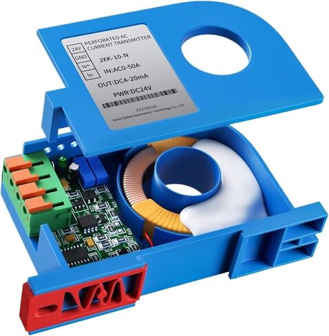 جهاز الإرسال الحالي DC 4-20MA 0-10V AC جهاز الإرسال المستشعر الحالي RS485 20MM 25MM 300A 200A 400A DC TRANSDUCER (DC0-50A_4-20MA_DC12V) in Saudi Arabia