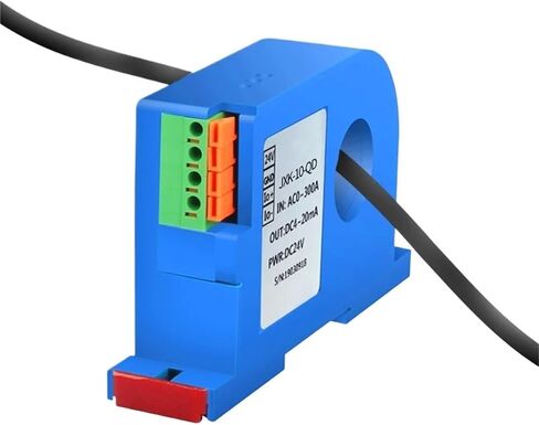 جهاز الإرسال الحالي DC 4-20MA 0-10V AC جهاز الإرسال المستشعر الحالي RS485 20MM 25MM 300A 200A 400A DC TRANSDUCER (DC0-50A_4-20MA_DC12V) in Saudi Arabia