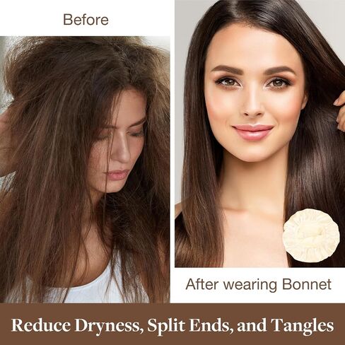 GOO GOO Satin Bonnet for Sleeping, Double Layer Satin Bonnet for Women and Men, Soft Hair Bonnet with Adjustable Band, Bonnet Hair Dryer for Long Curly Hair, #Watermelon Red+Black in Saudi Arabia