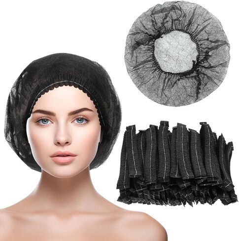 500 Pcs Disposable Bouffant Caps, Disposable Hair Nets, 21 Inches Hair Nets for Women and Men Elastic Dust Cap for Food Service Nurses Labs Kitchen in Saudi Arabia