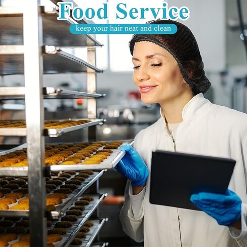 500 Pcs Disposable Bouffant Caps, Disposable Hair Nets, 21 Inches Hair Nets for Women and Men Elastic Dust Cap for Food Service Nurses Labs Kitchen in Saudi Arabia