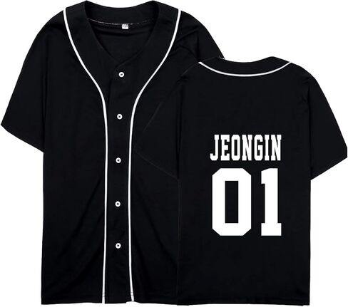 Bangchan Felix Hyunjin Jersey Tshirt Jisung Changbin Minho Seungmin Baseball Tee Shirt Merch in Kuwait