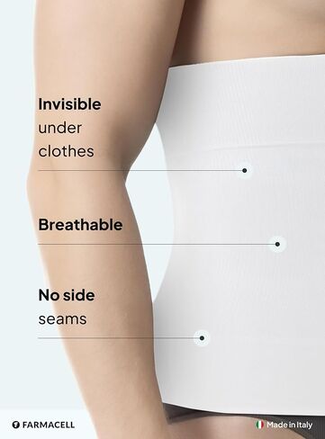 Farmacell 405 Men's Waist Control Belt Shaping Band, 100% Made in Italy in Saudi Arabia