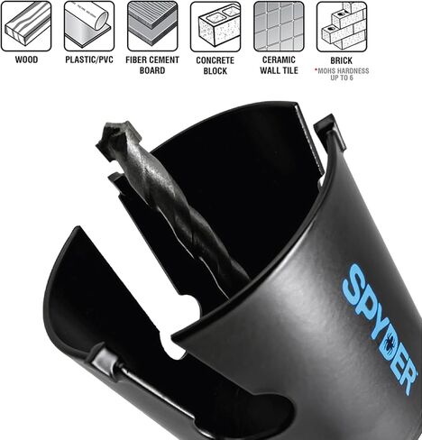 Spyder 14-Piece Carbide Tipped Deep Cut Hole Saw Kit in Saudi Arabia