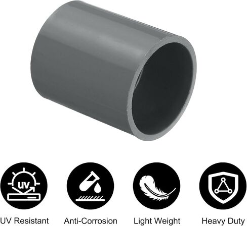 UXCELL PCS PVC PIPE FITTING 5 بوصة محول اقتران (مقبس X SOCKET) لدرجة الأثاث DIY PVC Connection Garden Gard in Saudi Arabia