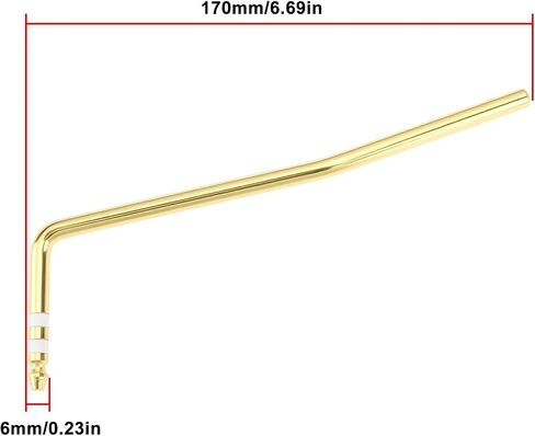 2Pcs 6mm Guitar Tremolo Arm Compatible with Ibanez Edge Lo-Pro Compatible with Edge Pro Gold in Kuwait