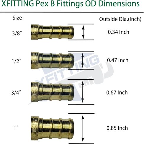 1 كمبيوتر. 1/2 'صمام كرة PEX ، منفذ كامل ، مقبض أصفر in Kuwait