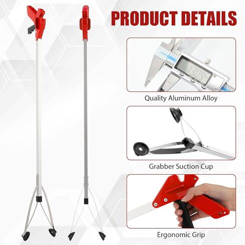 SABARY 5 PACK CUSTER CUP RECKER GROKBER THEACH TRASH PACKER TOULD ، أداة طويلة من أدوات الوصول إلى الملاذات غير المفيدة غير المفيدة للمسؤن للمسؤول عن عصا تمديد الذراع بيلز (أسود) in Saudi Arabia