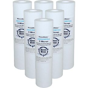 Kleenwater KW2510SWHT بدون Siliphos استبدال خراطيش مرشح البولي بروبيلين عالية درجات الحرارة ، ترشيح رواسب الصدأ الأوساخ ، المصنوع في الولايات المتحدة الأمريكية ، 3 حزم in Kuwait