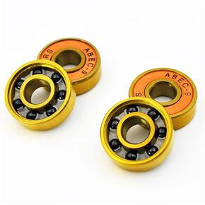 608 2RS Hybrid Black Ceramic Ball Bearing 8 * 22 * 7mm Roller Skate Skateboard 4Pcs in Saudi Arabia