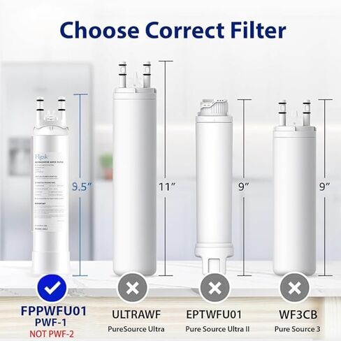 استبدال مرشح المياه FPPWFU01 - متوافق مع EPPWFU01 Pureadvantage PurePour PWF -1 ، 1 حزمة in Saudi Arabia