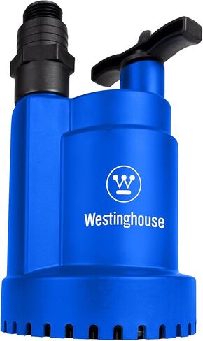 Westinghouse - 1/4 HP Sump Pump Submersible Water Pump Thermoplastic Portable Utility Pump High Flow Water Removal for Swimming Pool Garden Pond Basement Window Wells in Saudi Arabia