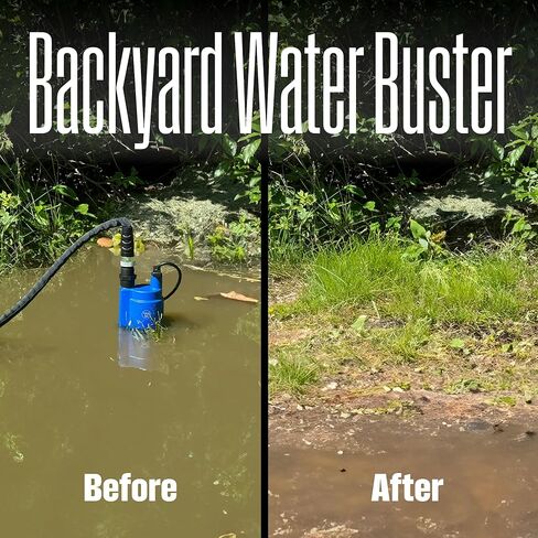 Westinghouse - 1/4 HP Sump Pump Submersible Water Pump Thermoplastic Portable Utility Pump High Flow Water Removal for Swimming Pool Garden Pond Basement Window Wells in Saudi Arabia