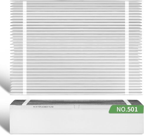 501 مرشح استبدال متوافق مع Aprilaire 5000 جهاز تنقية الهواء بالكامل ، 5000 مرشح استبدال 16x25x6 مرشح مكافئ MEV-15 ، 2 عبوة in Saudi Arabia