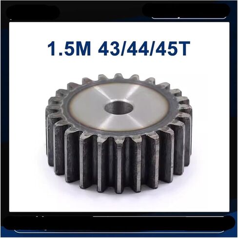 1pcs Flat Gear 1.5M-43T 44T 45T 45# Steel Cylindrical Gear Height 15 Mm High Frequency Quenching Teeth(1.5M 45 Teeth) in Saudi Arabia