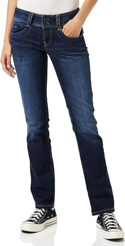 Pepe Jeans Gen Jeans Women Blue / D45 - EU 42 (US 32/34) - Straight Jeans Pants in Saudi Arabia