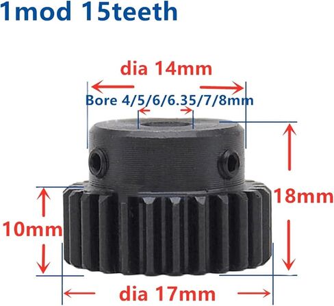 ترس محرك الصلب 1Mod رف تروس الصلب 10 * 10 * 500 مم + 1MOD 1MOD 15TEETH PINION 45 in Saudi Arabia