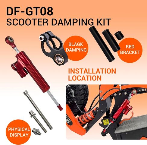 DOF DF-GT08 Scooter Electric Scooter Damper and Stablizer ، DF-GT08 Series E-scooter pressions and accessories ، Fast Speed ​​Dual Motor Off Road Road Scooter Parts and Accessories in Saudi Arabia