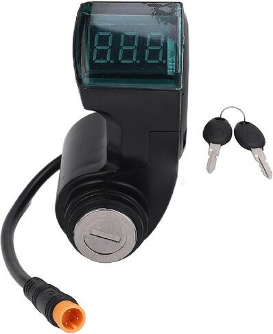 Electric Scooter Handle Switch Lock, 3 Pin Handlebar Switch Lock with 2 Keys Scooter Digital Display Ignition Lock for M5 Electric Scooter in Saudi Arabia