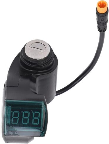 Electric Scooter Handle Switch Lock, 3 Pin Handlebar Switch Lock with 2 Keys Scooter Digital Display Ignition Lock for M5 Electric Scooter in Saudi Arabia
