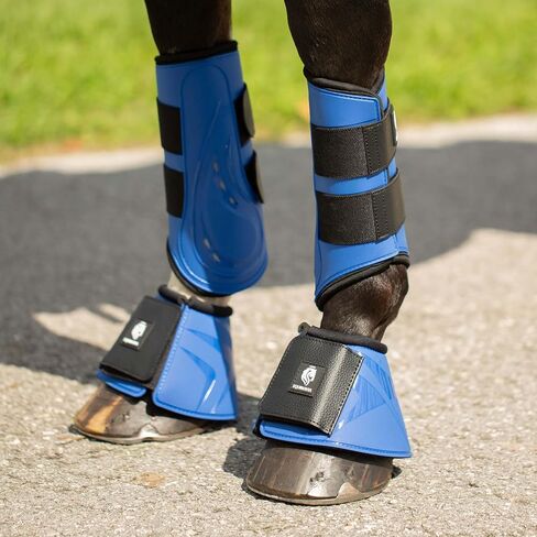 Equinavia Odin Flexi Overreach Boots - Black - XL in Saudi Arabia