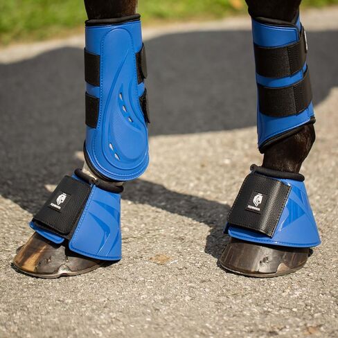 Equinavia Odin Flexi Overreach Boots - Black - XL in Saudi Arabia