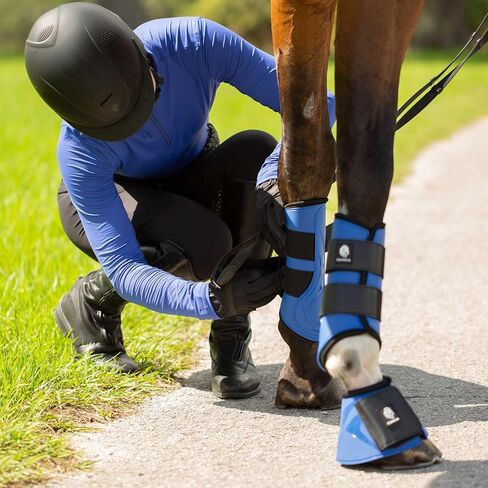 Equinavia Odin Flexi Overreach Boots - Black - XL in Saudi Arabia