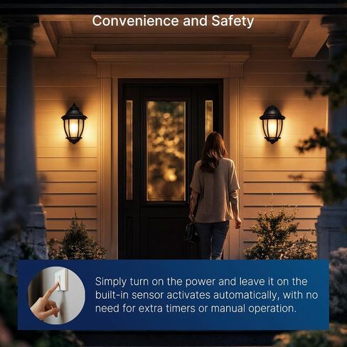 FLSNT Dusk to Dawn Outdoor Sensor A19 LED Edison Bulbs, 9W (60W Eqv.), 800LM,Vintage Filament E26 Base, Auto On/Off Photocell Automatic for Energy-Efficient Outdoor Lighting, 2700K Soft White, 4 Pack in Kuwait