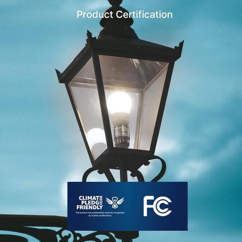 Flsnt Dusk to Dawn Outdoor Sensor A19 LED Edison Plubs ، 9W (60W EQV.) ، 800lm ، Fintage Filament E26 BASE ، Auto ON/OFF PHOTOCELL Automatic للإضاءة الخارجية الموفرة للطاقة ، 2700K أبيض ناعم ، 4 حزمة. in Kuwait