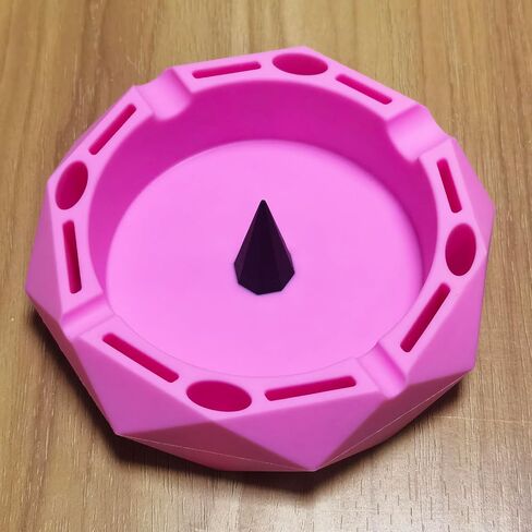 Portable Silicone Ashtray For Smoking Cigarettes Accessories Heat Resistant Unbreakable (Green Black) in Kuwait